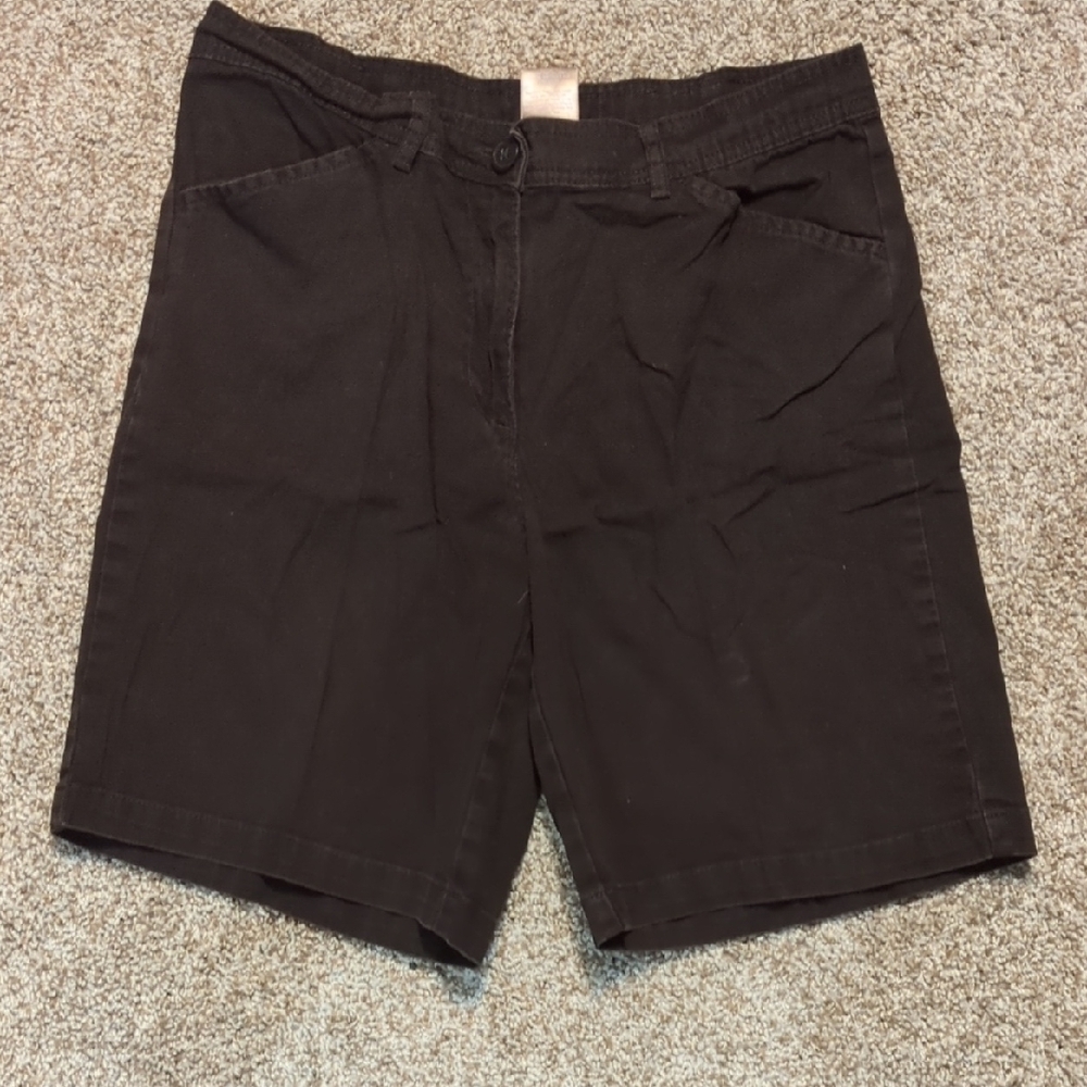 White Stag Black Bermuda Shorts Classic Cotton Blend